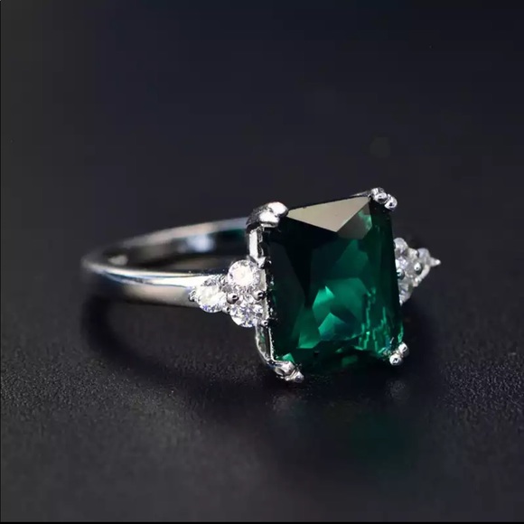 New Fine Engagement Ring 925 Sterling Silver - Picture 2 of 6